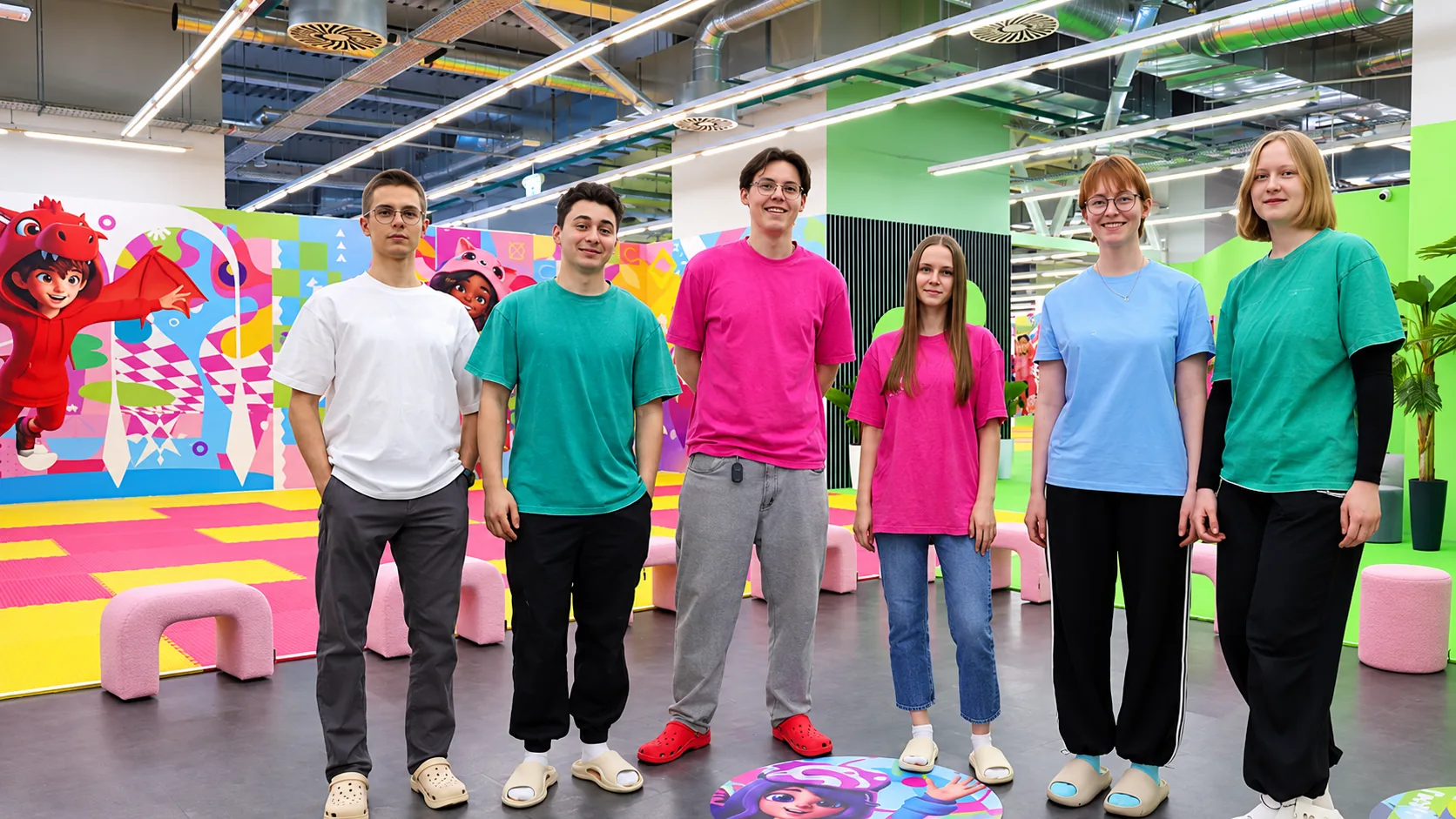 Arena team standing together for a group photo