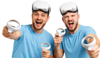 Adults playing VR
